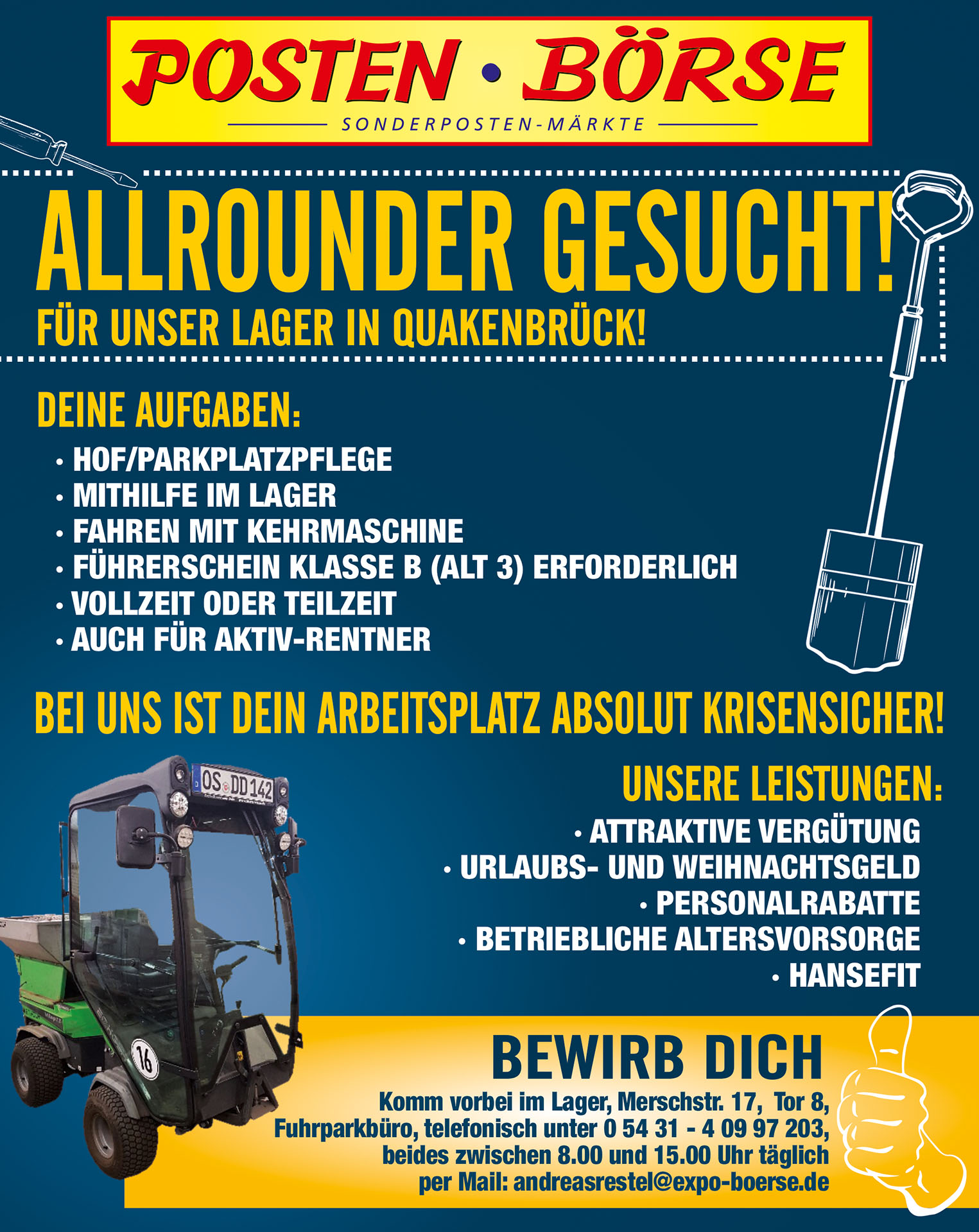 Jobangebot für Lager/Quakenbrück