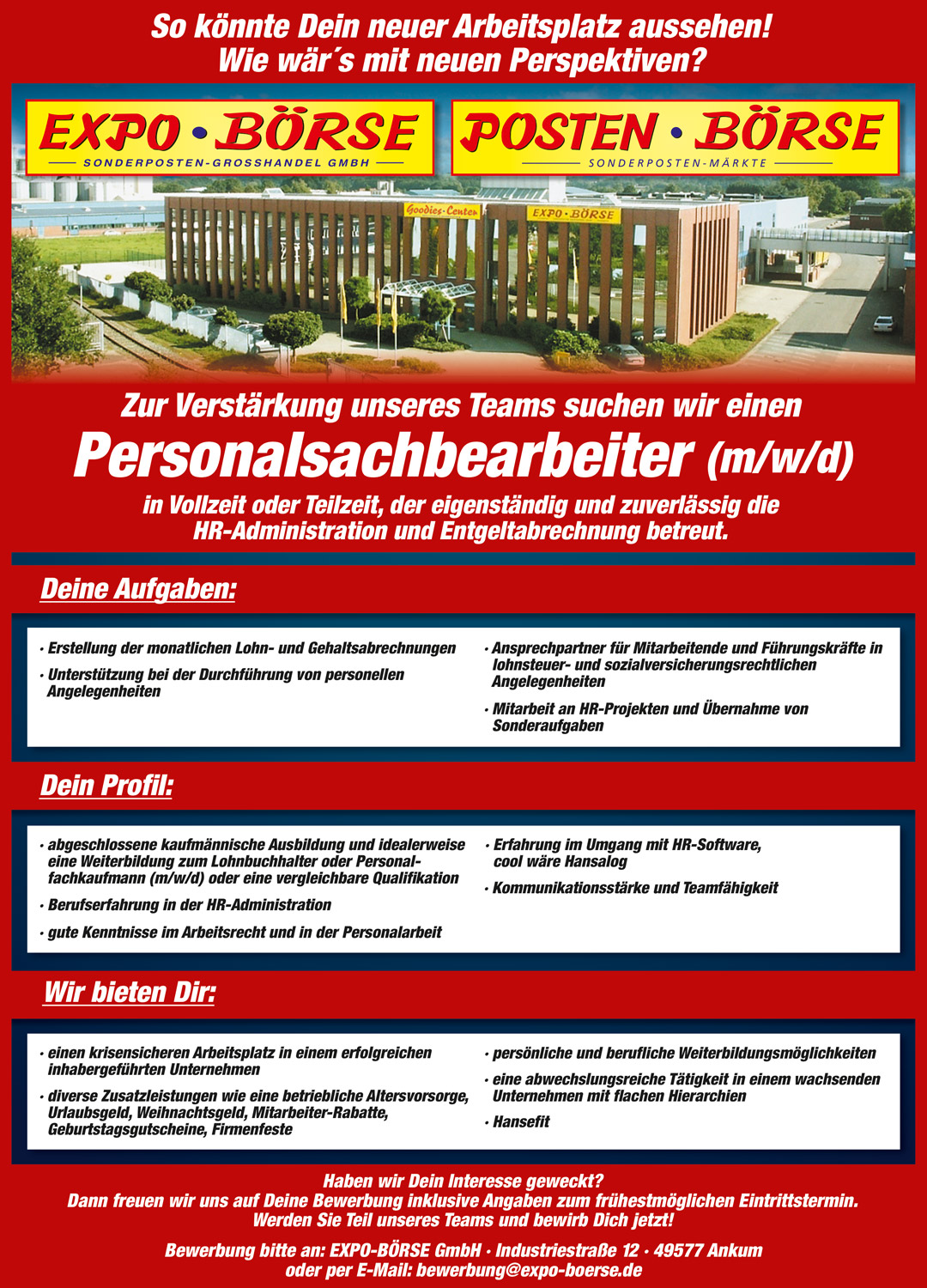 Jobangebot für Ankum