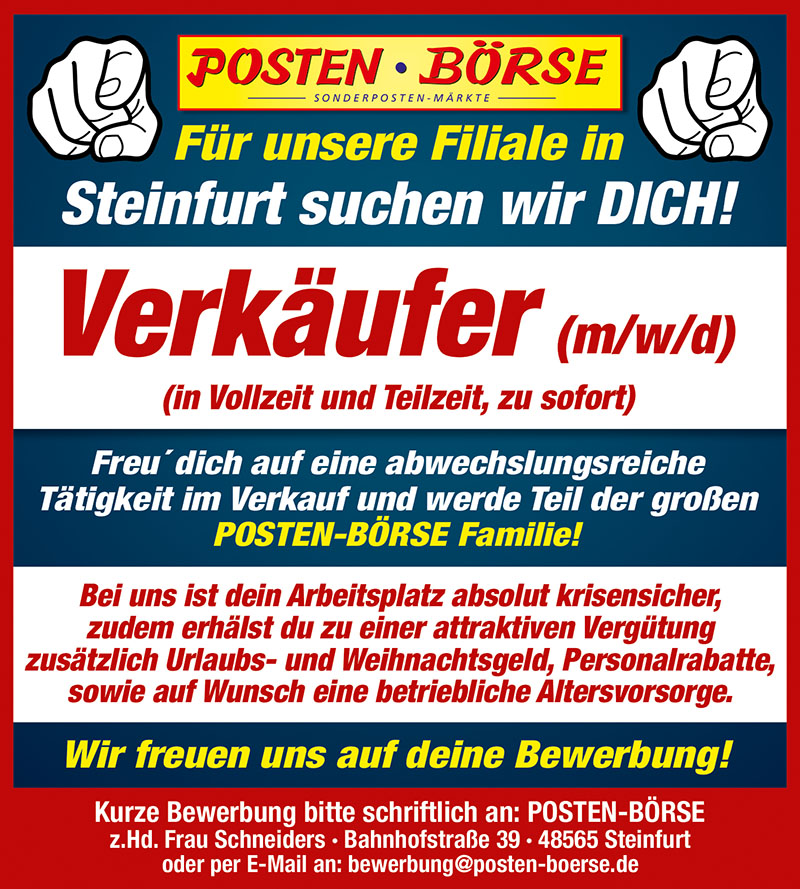 Jobangebot für Steinfurt